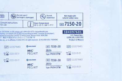 Halyard 7150-20 MIC Percutaneous Endoscopic Gastrostomy Kit D 20Fr. (x)